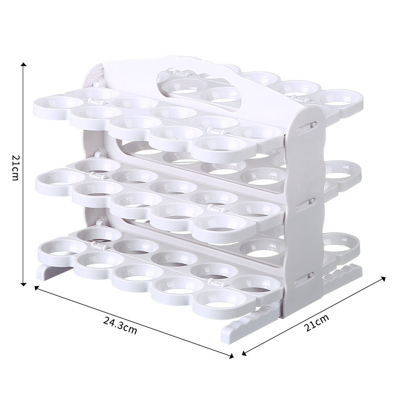 Porte-œufs pliable et empilable