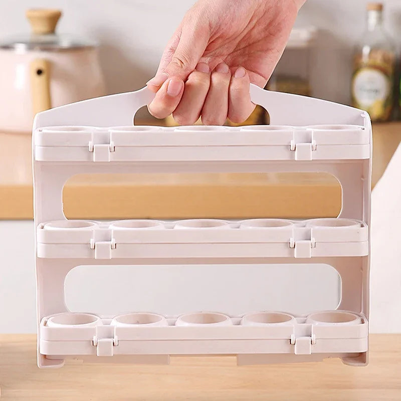 Porte-œufs pliable et empilable