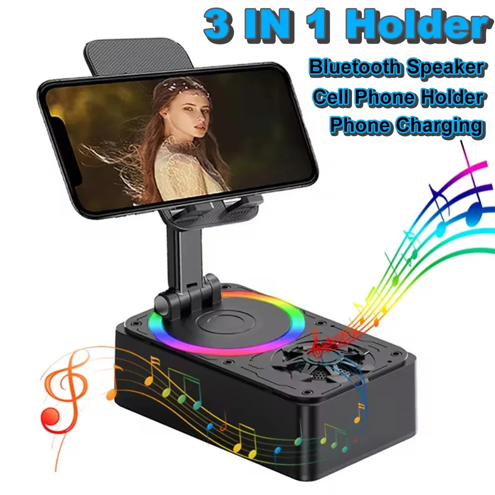 Support audio 3-1  -haut-parleur Bluetooth, chargeur et support de téléphone